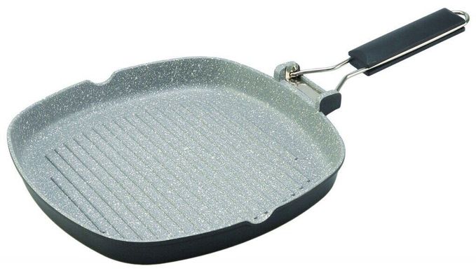 Сковорода-гриль лита Con Brio СВ-2403, 24см, Eco Granite