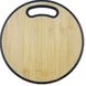 Двухсторонняя бамбуковая разделочная доска круглой формы Edenberg EB-11941 - 30см