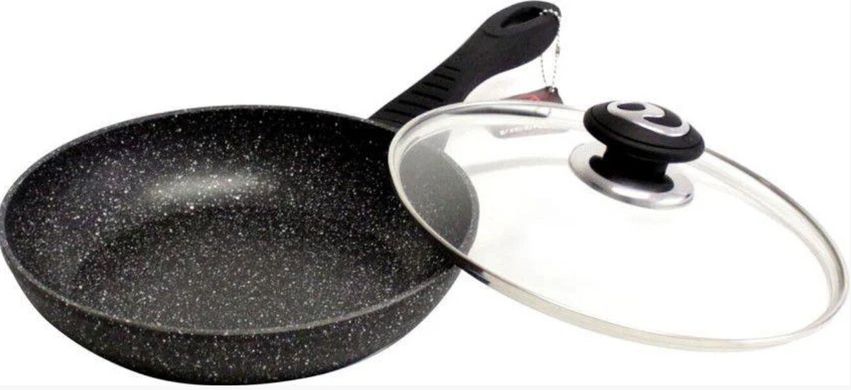 Сковорода (мармурове покриття) з кришкою Vissner VS 7530-28 см