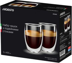 Набор чашек с двойными стенками для латте Ardesto (AR2640G) - 400 мл х 2 шт