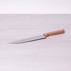 Кухонный нож "Шеф-повар" из нержавеющей стали с деревянной ручкой Kamille KM5315 - 20 см
