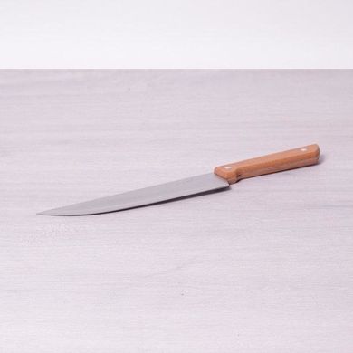 Кухонний ніж "Шеф-кухар" із нержавіючої сталі з дерев'яною ручкою Kamille KM5315 - 20 см