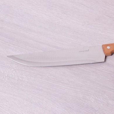 Кухонний ніж "Шеф-кухар" із нержавіючої сталі з дерев'яною ручкою Kamille KM5315 - 20 см
