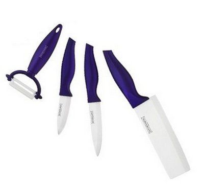 Набір керамічних ножів з сокиркою KK-5CRE-B - 5 пр.