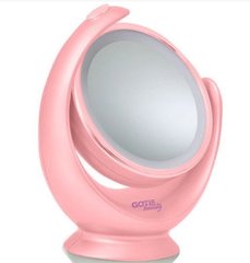 Косметическое зеркало GOTIE GMR-318R - розовое, LED