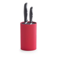 Блок для ножей "Универсальный" ZELLER 24918 - Ø11х18 см, красный, Красный