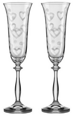 Набір келихів для шампанського Bohemia Анжела 40600-С5775 - 190 мл, 2 шт