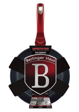 Сковорода Berlinger Haus Metallic Line Black Burgundy Edition BH-1620 N - Ø20 см, Червоний