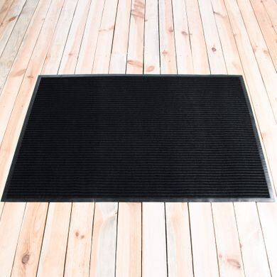 Ворсистий килим на гумовій основі Політех - 900х1500мм, чорний