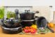 Набор посуды с сотейником и ковшиком Edenberg EB-12913 - 10 пр+прихватки