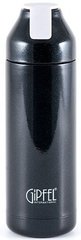Термос вакуумный GIPFEL PLAZMA 8187 - 0.4 л (черный)
