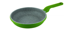 Сковорода лита на 28см із гранітним покриттям Eco Granite PREMIUM Con Brio СВ-2826 - зелена