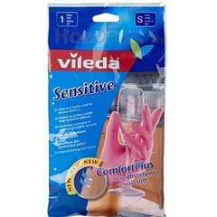 Перчатки Vileda Sensitive для деликатных работ, размер S (1 пара) (105392)