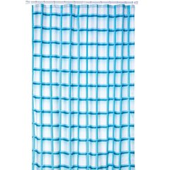 Шторка для ванної Kela Laneta 22087 - блакитна, 180х200см