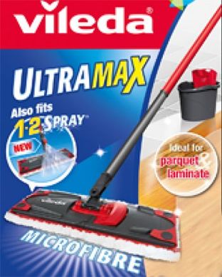 Набір для прибирання швабра для миття підлоги Vileda Ultramat/UltraMax 4023103143890