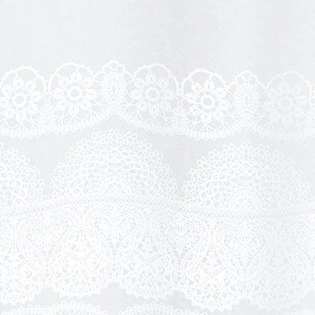 Шторка для ванної текстильна Spirella BRODERIE 10.20116 180x200 см - біла