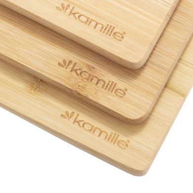 Набор разделочных досточек из бамбука разных размеров Kamille KM-10078 - 3шт