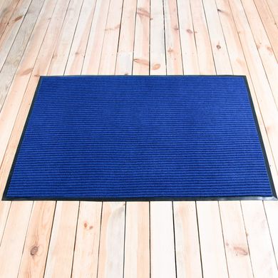 Ворсистий килим на гумовій основі Політех - 900х1500мм, синій