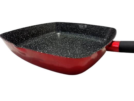 Сковорода-гриль з кришкою Meisterklasse MK-1057 - 28см/червона