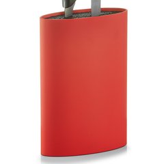 Блок для ножей "Универсальный" ZELLER 24932 - 16х7х22 см, красный, Красный