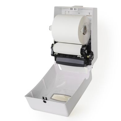 Диспенсер бумажных полотенец полуавтоматический рулонного-сложения Rixo Grande P588W