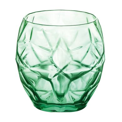 Набір низьких склянок для напоїв та води Bormioli Rocco Oriente Cool Green (320260BAQ121990) - 402 мл, 6 шт