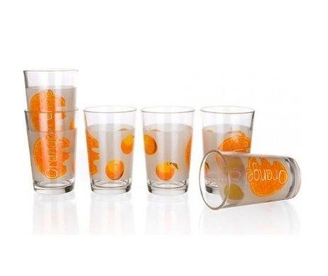 Набір склянок Banquet Апельсин 04240105 - 230 мл, 6 шт