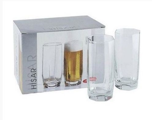 Набір високих склянок Pasabahce Hisar 42857 - 330 мл, 6 шт.