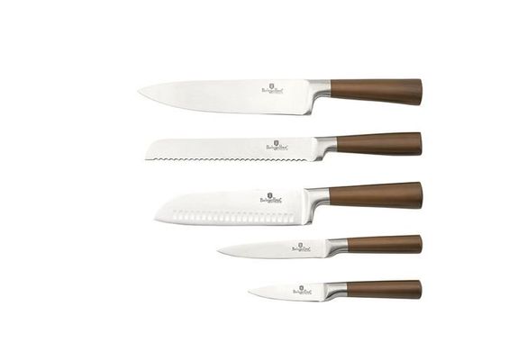 Набор кухонных принадлежностей и ножей с подставкой Berlinger Haus Black Rose Collection BH 2446 — 12 предметов