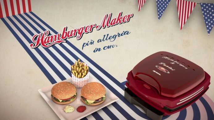 Бутербродниця-гриль для гамбургерів ARIETE Hamburger 185