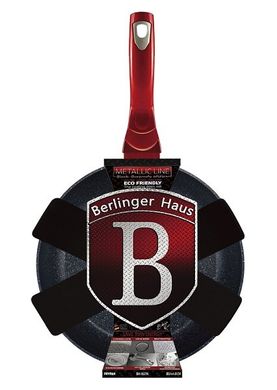 Сковорода Berlinger Haus Metallic Line Black Burgundy Edition BH-1621 N - Ø24 см, Красный