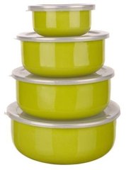 Набор пищевых контейнеров Banquet Belly 1320098SG - 4 пр, зеленый