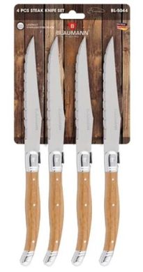 Набор ножей для стейка из стали Blaumann BL-5044 — 4 штуки