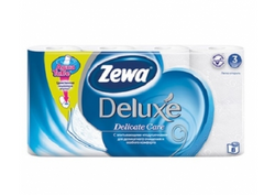 Туалетная бумага Zewa Deluxe 3-слойная Ромашка Белая 8 шт (7322540055337)