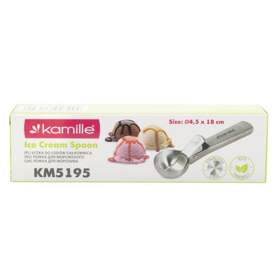 Ложка для морозива Kamille з нержавіючої сталі KM-5195