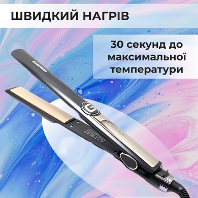 Випрямляч для волосся керамічний 5 режимів до 230 градусів, стайлер для вирівнювання волосся та завивки GEMEI GM-416