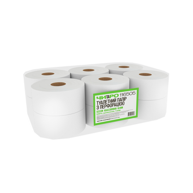 Туалетная бумага в рулонах "Чистый и умный" 116505 — 1 шар, 200 м