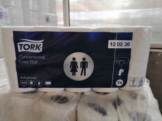 Туалетний папір м'який у стандартних рулонах Tork 120236 - 10шт/2 шари