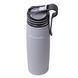 Спортивный термос-бутылка Kamille Серый 500мл из нержавеющей стали с трубочкой и клипсой KM-2058