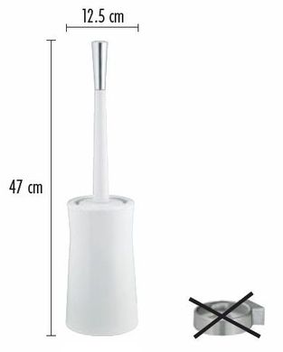 Йоршик для унітазу Spirella Malibu 10,01768 - 12,5х47 см, Білий, Білий