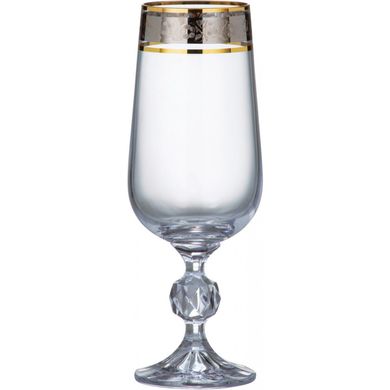 Набір келихів для шампанського Bohemia Claudia 40149/Q8074/180 - 180 мл, 6 шт.