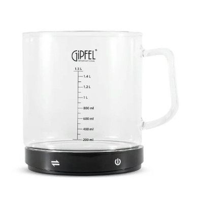 Весы кухонные электронные с мерным стаканом GIPFEL 5858 - 18х15х1,64мм, 1,5л