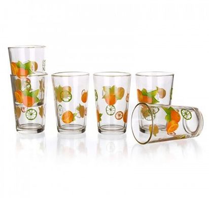 Набір склянок Banquet Апельсин 04240115 - 230 мл, 6 шт