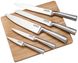 Набір ножів з дошкою для нарізки та дерев'яною підставкою Koch Systeme 080242 Soest - 7шт, Чорний