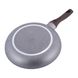 Сковорода з антипригарним покриттям Grey marble з алюмінію для індукції та газу Kamille KM-4114MR - 28см