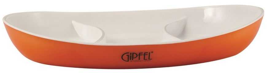 Мінажниця з подвійними стінками GIPFEL 9411 - 28х17х3.5см (помаранчева)