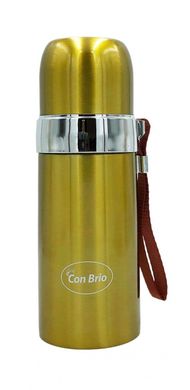 Термос с ремешком Con Brio СВ-381 — золотой, 0,35 л
