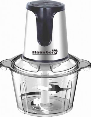 Чопер-подрібнювач скляна чаша/4 ножі Hausberg HB-4506 - 3л/450вт