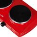 Плитка электрическая Hausberg HB-520RS red двоконфорочная 1500 Вт/красная