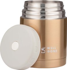 Вакуумный пищевой термос Well Done (WD-7016B) - 0.6 л, бронзовый